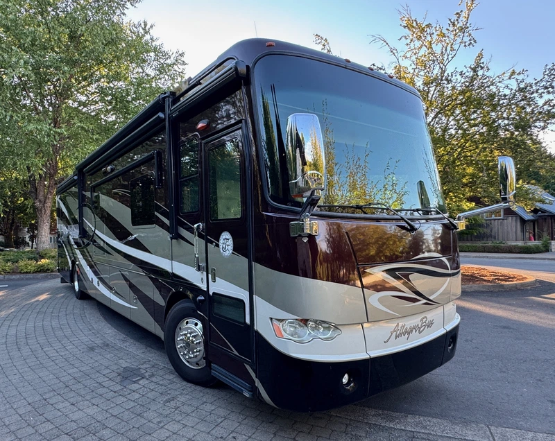 2012 Tiffin Allegro Bus 40QXP exterior — price reduced $10,000, now $139,995