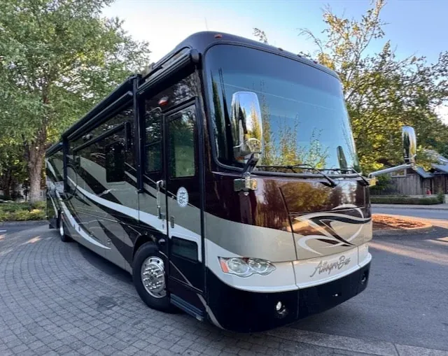 2012 Tiffin Allegro Bus 40QXP exterior — price reduced $10,000, now $139,995